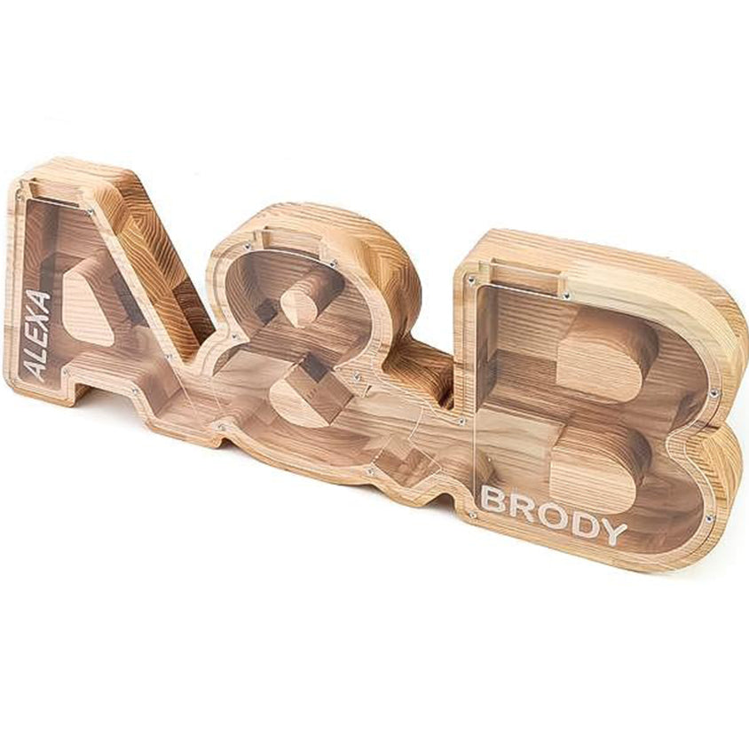 Medinė vardinė poros taupyklė