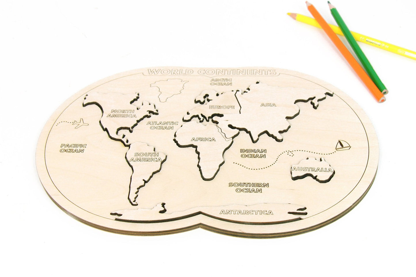 Mokomasis Žaidimas - Žemynų Ir Vandenynų Žaidimas (Anglų / Lietuvių)