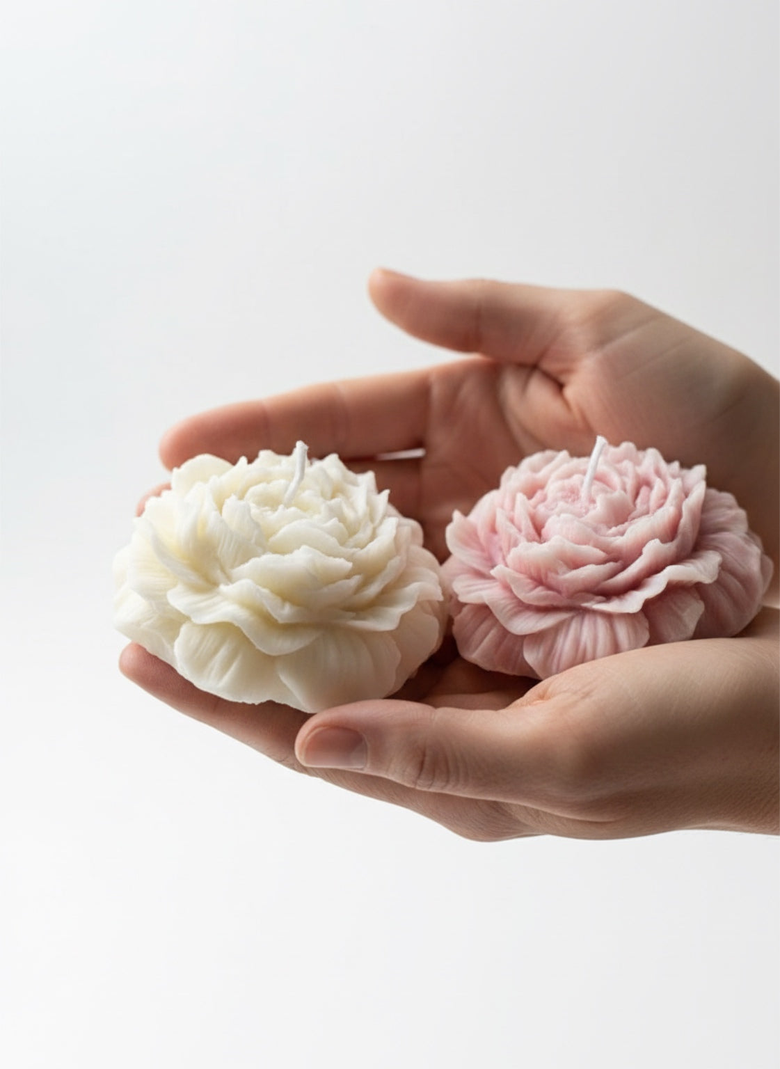 Sojų vaško Žvakė " Bijūno žiedas" Aura Bloom| rožių eterinis aliejus