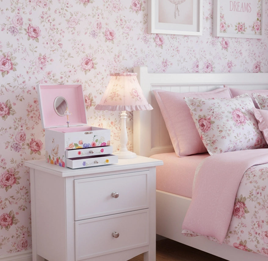 „Muzikinė dėžutė su 2 stalčiukais – balerina“