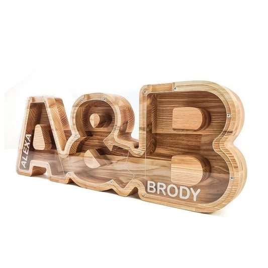 Medinė vardinė poros taupyklė