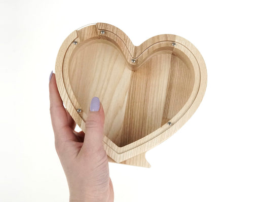 Medinė Taupyklė Širdelė